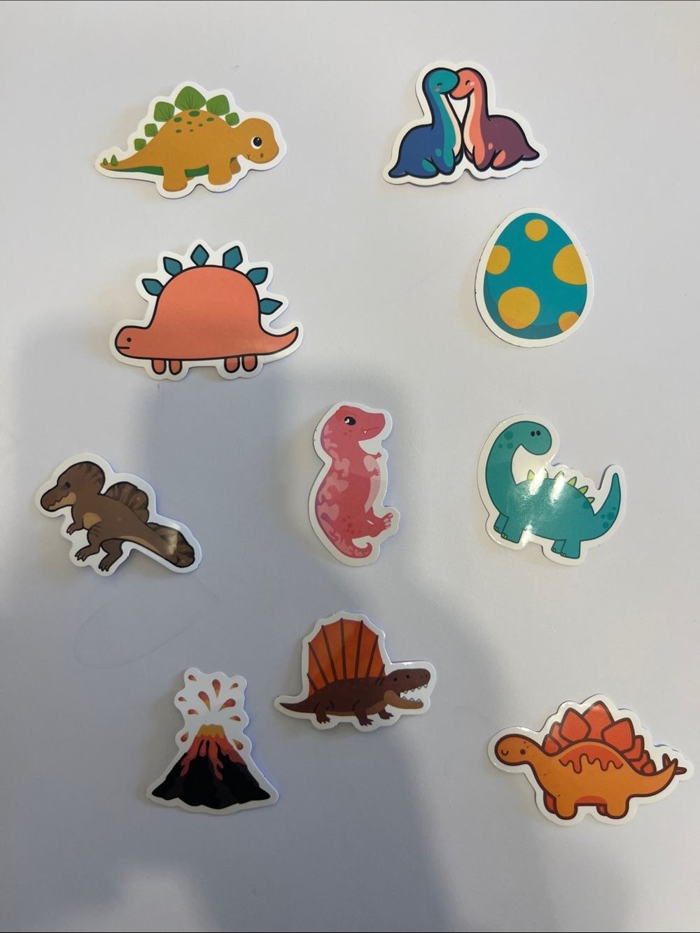 Colorful Dinosaur Sticker Pack for Kids - Multicolor